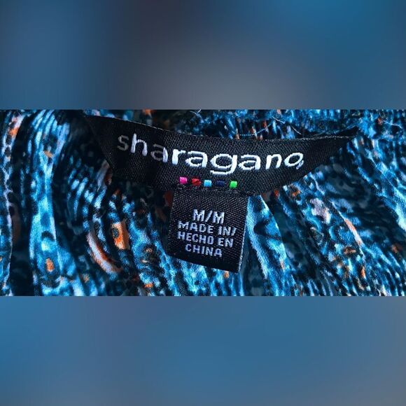 NWOT … SHARAGANO “Size: M” Colorful Top - Picture 3 of 3